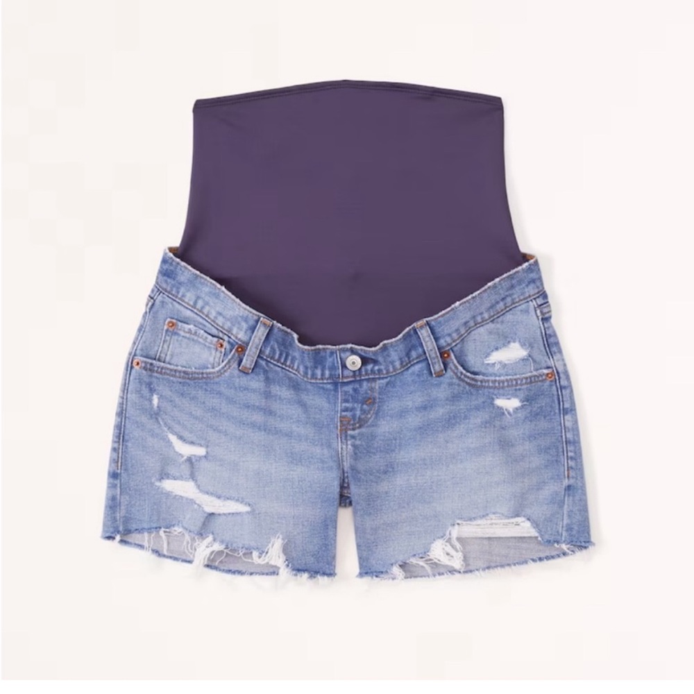 Abercrombie Maternity Mom Short, 4” Inseam